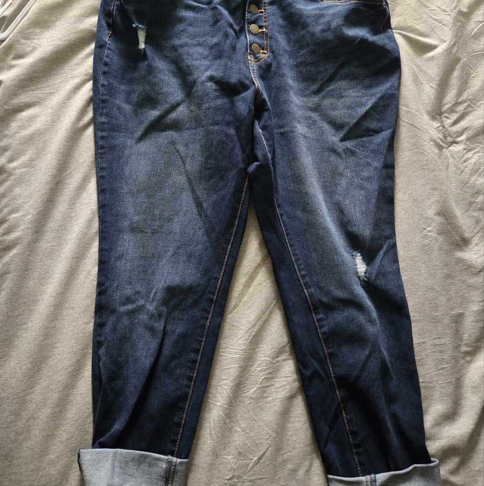 Dark Blue Denim Jeans